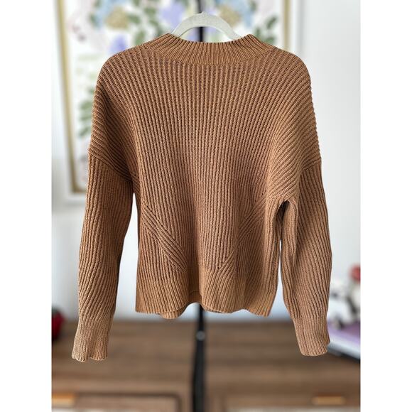 Abercrombie and Fitch Women's Wool Blend Oversized Crew Sweater Brown Size XS - Picture 5 of 10